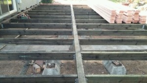 New deck in progress.