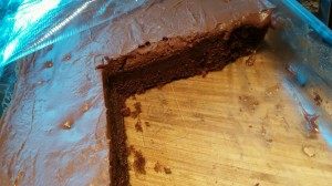 Gramma Jennie's Chocolate Sheet Cake.